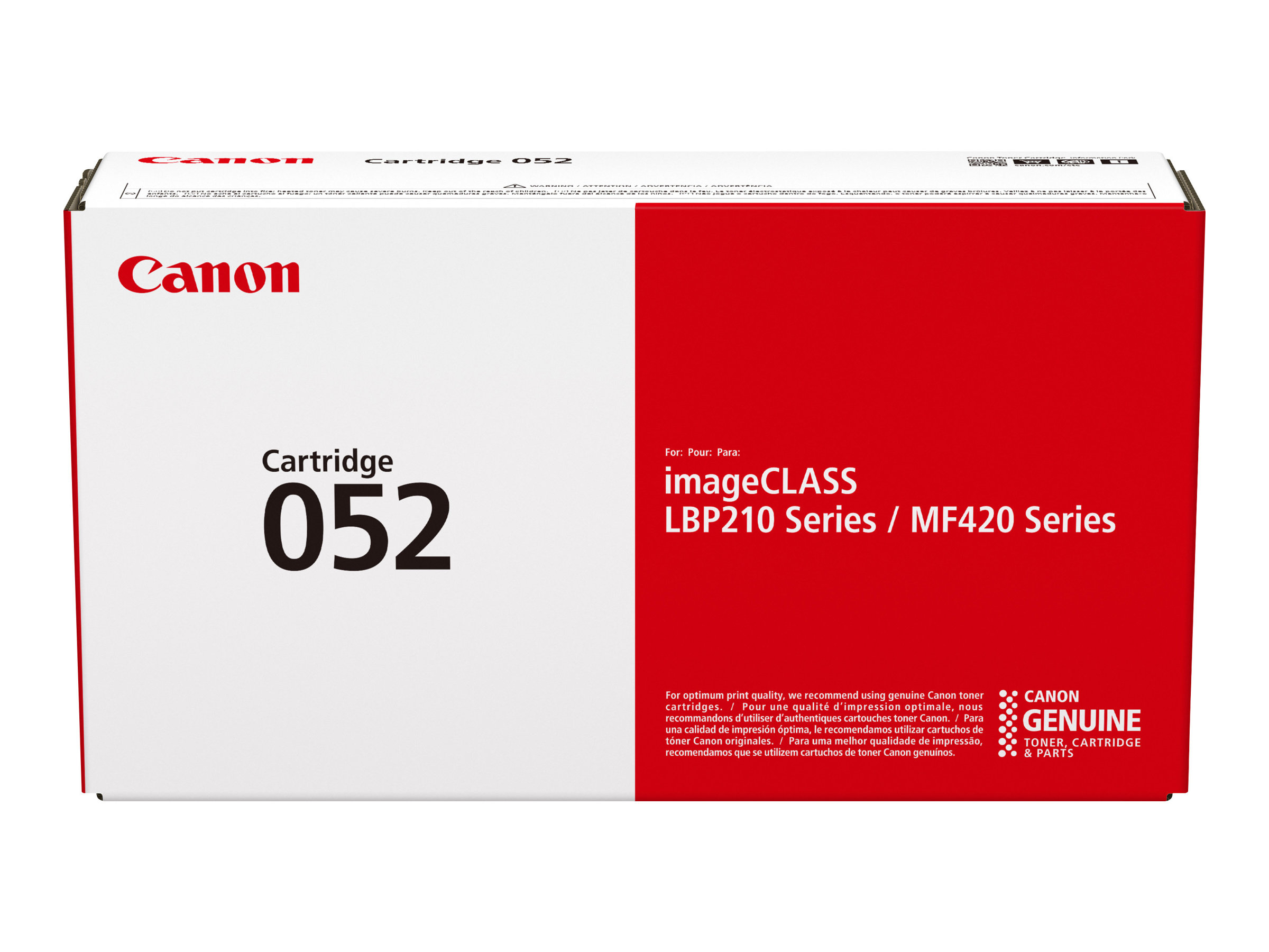 Canon 052 - Schwarz - Original - Tonerpatrone - fr imageCLASS LBP212, LBP215, MF429; i-SENSYS LBP212, LBP214, LBP215, MF421, MF