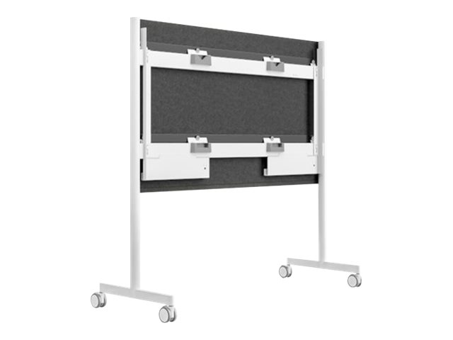 Steelcase Roam Collection - Wagen - fr interaktives Whiteboard - Artic White, Microsoft Gray - Bildschirmgrsse: 215.9 cm (85