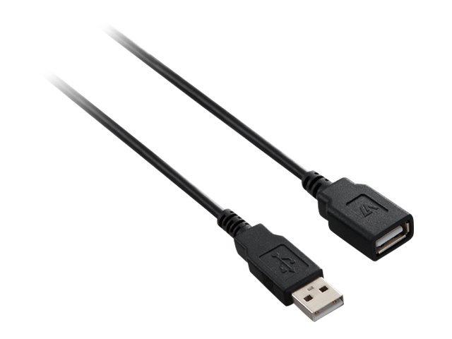 V7 - USB-Verlngerungskabel - USB (M) zu USB (W) - 1.8 m - Schwarz