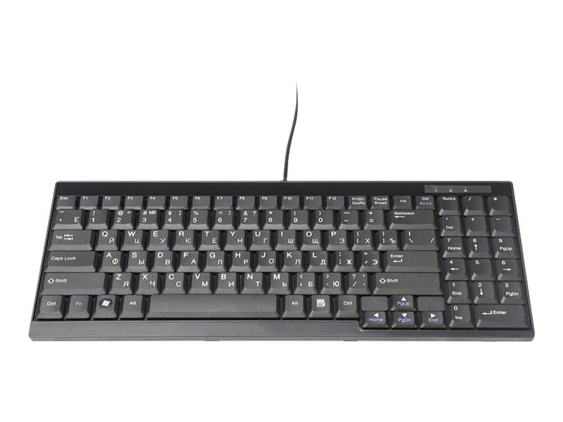 DIGITUS DS-72000RU - Tastatur - Russisch - Schwarz - fr Professional DS-72210, DS-72211