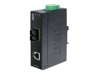 PLANET IFT-802TS15 - Medienkonverter - 100Mb LAN - 10Base-T, 100Base-FX, 100Base-TX - SC Single-Modus / RJ-45 - bis zu 15 km