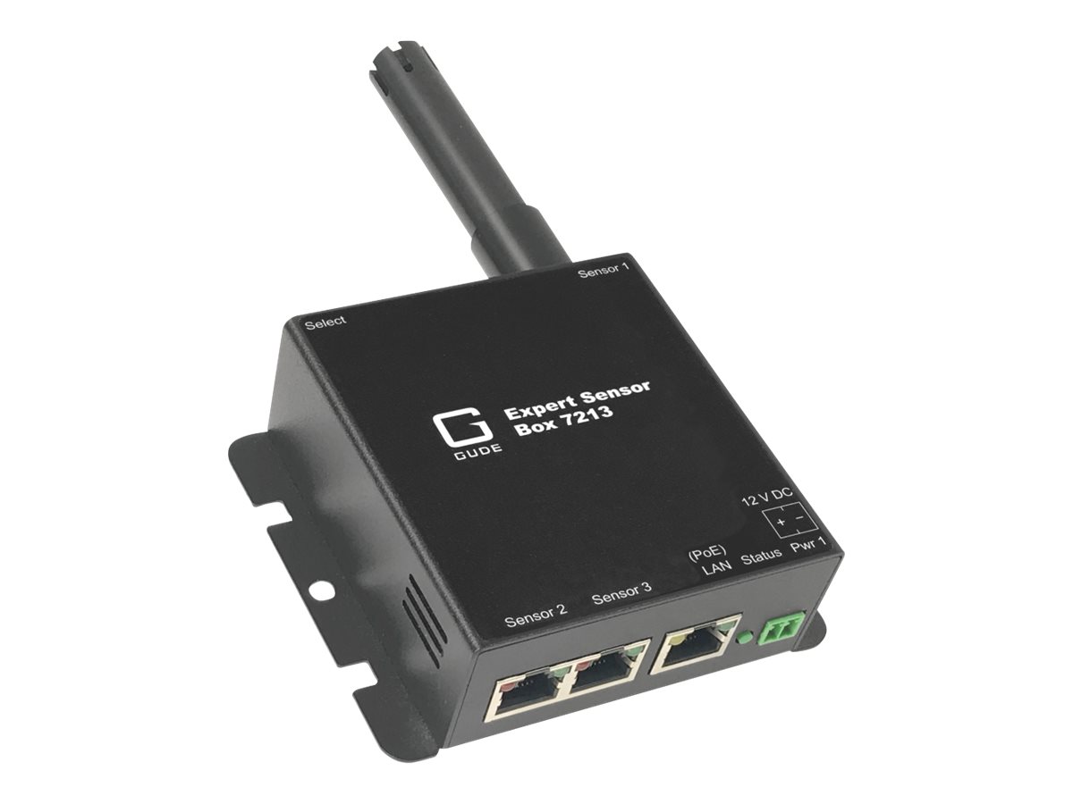 Gude Expert Sensor Box 7213-12 - Gert zur Umgebungsberwachung - 100Mb LAN - Schienenmontage mglich