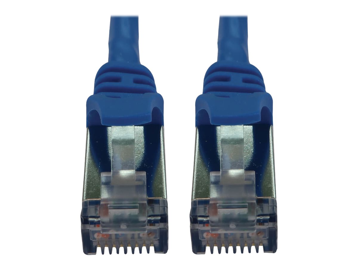 Eaton Tripp Lite Series Cat6a 10G Snagless Shielded Slim STP Ethernet Cable (RJ45 M/M), PoE, Blue, 15 ft. (4.6 m) - Netzwerkkabe