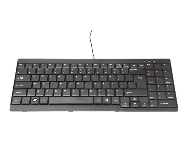 DIGITUS DS-72000US - Tastatur - USA - Schwarz