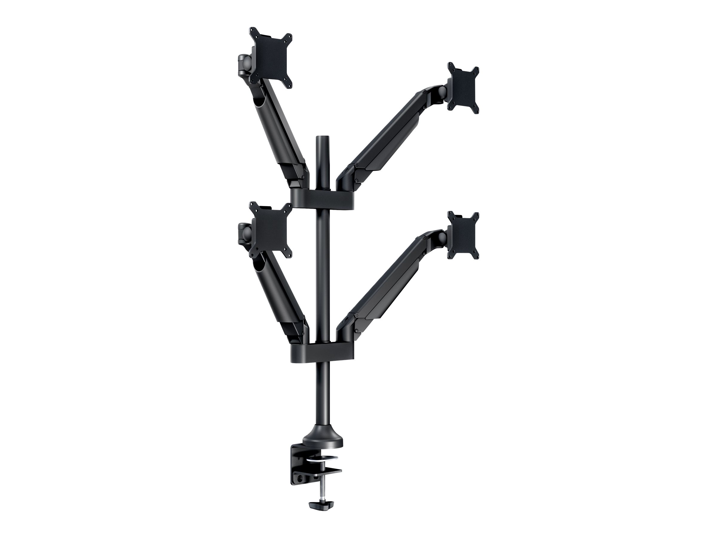 Multibrackets M VESA Gas Lift Arm Quad HD - Befestigungskit (Spannbefestigung fr Tisch, 4 Gelenkarme) - fr 4 LCD-Anzeigen - Al