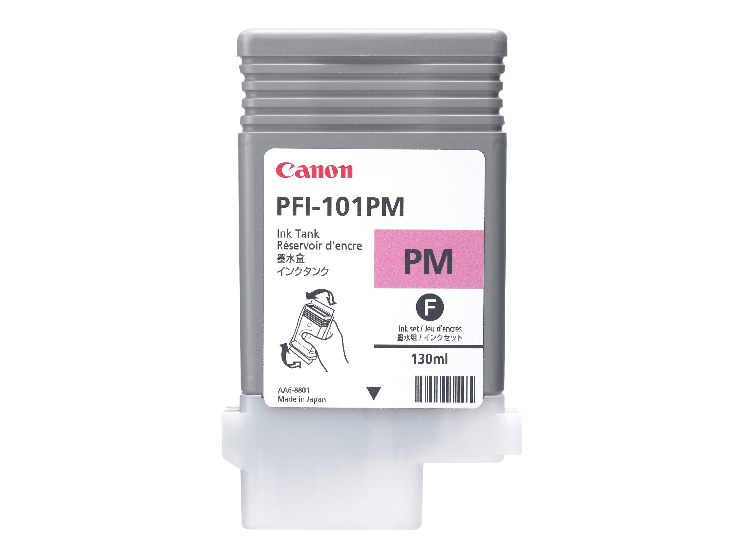Canon PFI-101 PM - 130 ml - Photo Magenta - original - Tintenbehälter - für imagePROGRAF iPF5000, iPF5100, iPF6000S, iPF6100, iP