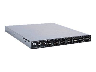 HPE SN6000 Stackable Single Power Fibre Channel Switch - Switch - managed - 20 x 8GB Fibre Channel SFP+ + 4 x XPAK - an Rack mon