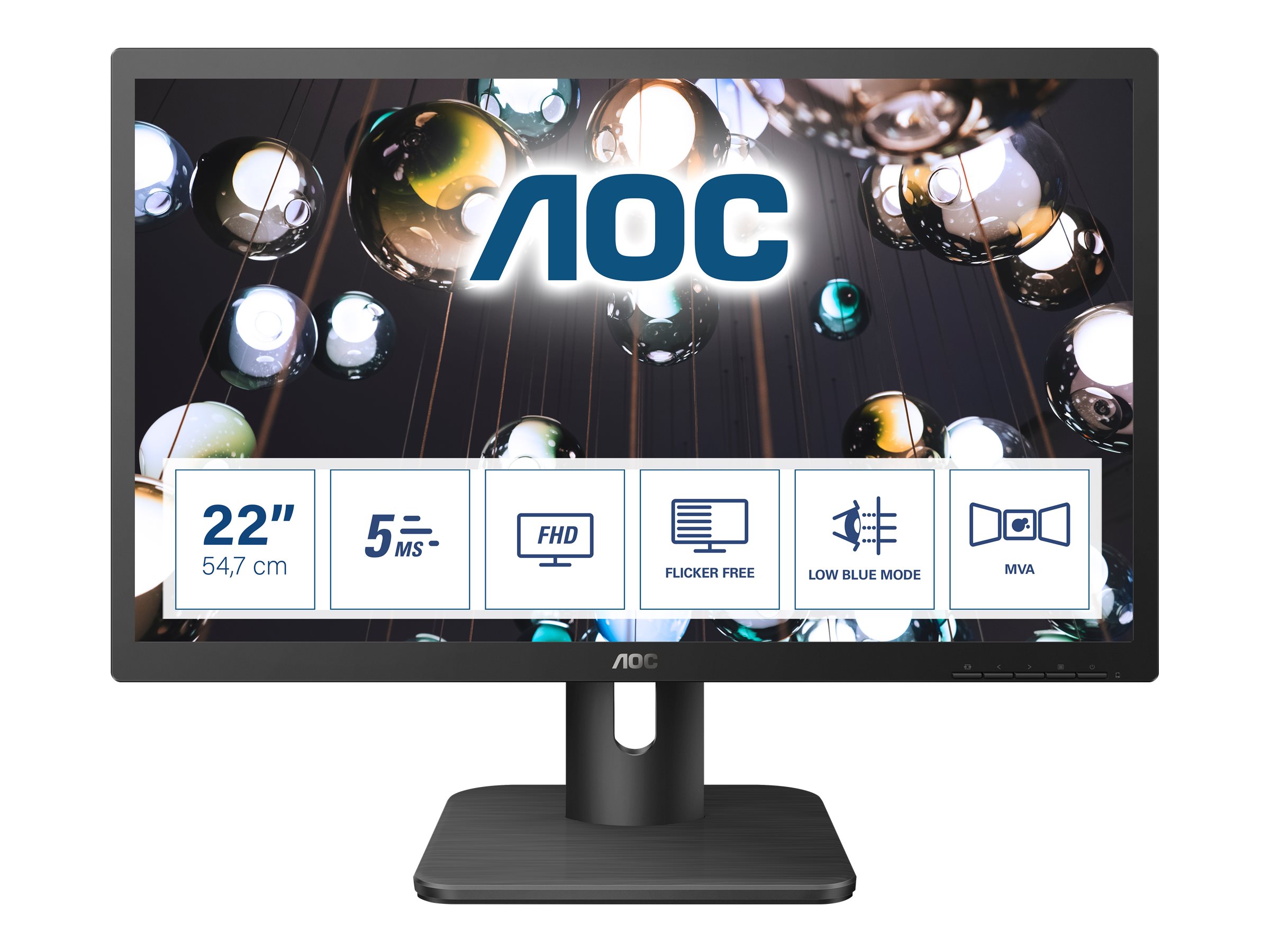 AOC 22E1Q - LED-Monitor - 54.6 cm (21.5