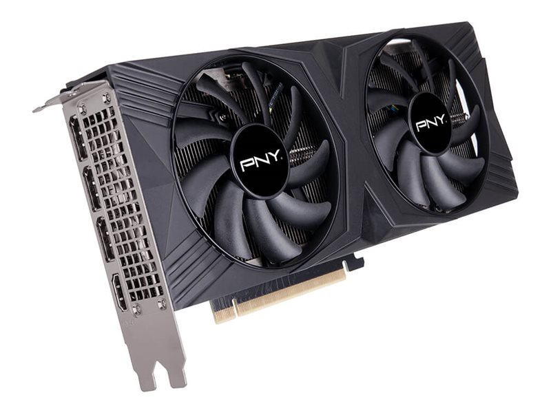 PNY Geforce RTX 4070 SUPER 12GB - VERTO Overclocked Dual Fan Edition - Grafikkarten - GeForce RTX 4070 Super - 12 GB GDDR6X - PC
