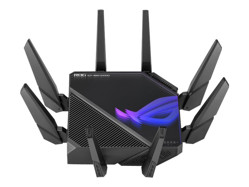 ASUS ROG Rapture GT-AXE16000 - Wireless Router - Switch mit 6 Ports - 10 GigE, 2.5 GigE, 802.11ax (Wi-Fi 6E) - WAN-Ports: 3 - 80