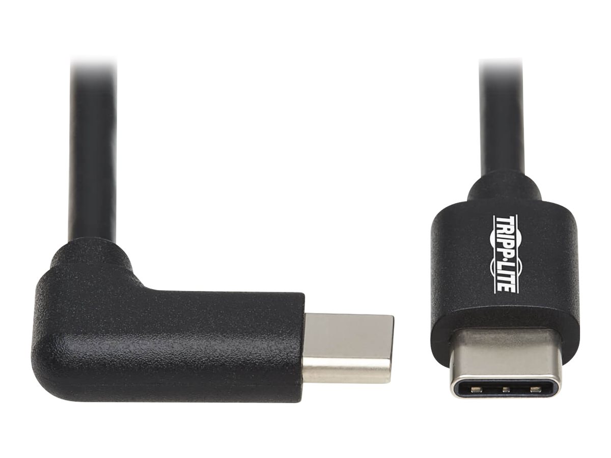 Tripp Lite USB C Charging Cable USB 2.0 M/M 60W PD Charging Right-Angle 2M - USB-Kabel - 24 pin USB-C (M) rechtwinklig zu 24 pin