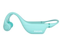 Philips Kids TAK4607GR - Kopfhrer mit Mikrofon - offenes Ohr - hinter dem Nacken angebracht - Bluetooth - kabellos