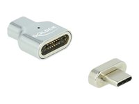 Delock - Thunderbolt- / USB-C-Adapter - USB-C (M) magnetisch zu USB-C (W) - USB 3.2 Gen 2 / Thunderbolt 3 - 20 V - 4.5 A
