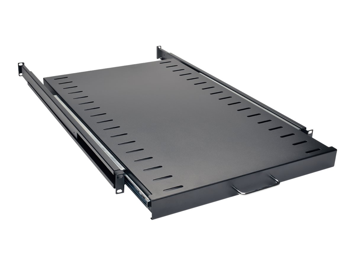 Tripp Lite Rack Enclosure Cabinet Standard Sliding Shelf 50lb Capacity - Rack - Regal - Schwarz