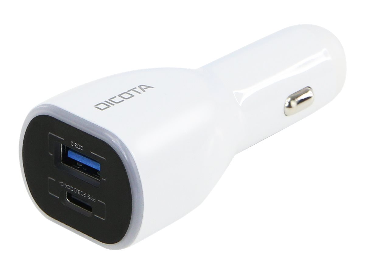 DICOTA Universal PRO - Auto-Netzteil - 100 Watt - 5 A - QC 3.0 - 2 Ausgabeanschlussstellen (USB Typ A, 24 pin USB-C)