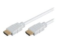 M-CAB HDMI Hi-Speed Kabel with Ethernet - HDMI-Kabel mit Ethernet - HDMI mnnlich zu HDMI mnnlich - 1 m - weiss