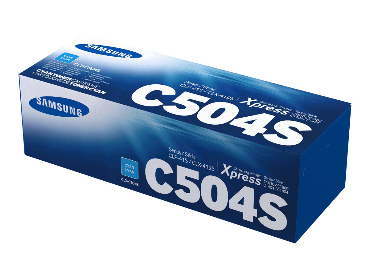 Samsung CLT-C504S - Cyan - Original - Tonerpatrone (SU025A) - fr Samsung CLP-415, CLX-4195; MultiXpress SL-C1453, C1454; Xpress