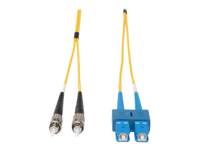 Eaton Tripp Lite Series Duplex Singlemode 9/125 Fiber Patch Cable (SC/ST), 15M (50 ft.) - Patch-Kabel - SC Single-Modus (M) zu S