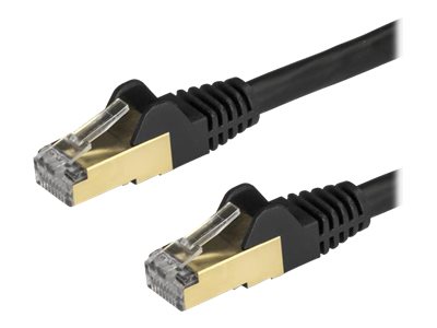 StarTech.com 1m CAT6A Ethernet Cable, 10 Gigabit Shielded Snagless RJ45 100W PoE Patch Cord, CAT 6A 10GbE STP Network Cable w/St