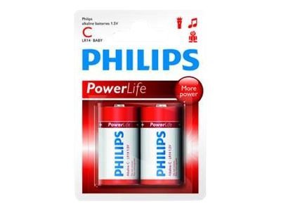 Philips Power Life LR14P2B - Batterie 2 x C - Alkalisch