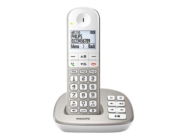 Philips XL4951S - Schnurlostelefon - Anrufbeantworter mit Rufnummernanzeige/Anklopffunktion - DECT\GAP - dreiweg Anruffunktion -