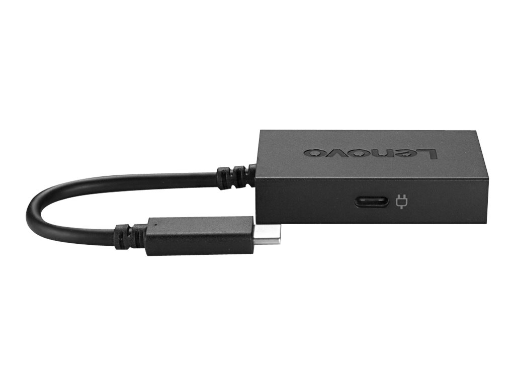 Lenovo USB C to VGA Plus Power Adapter - Externer Videoadapter - USB-C - VGA