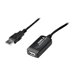 DIGITUS USB 2.0 Repeater Cable DA-73101 - USB-Verlngerungskabel - USB (M) zu USB (W) - USB 2.0 - 15 m - aktiv