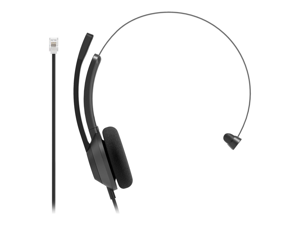 Cisco Headset 321 - Headset - On-Ear - kabelgebunden - RJ-9 - Carbon Black