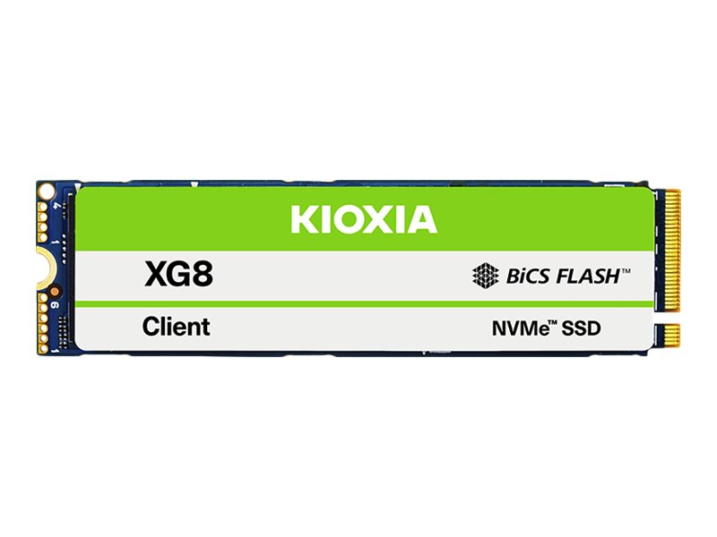 KIOXIA XG8 Series KXG80ZNV512G - SSD - 512 GB - intern - M.2 2280 - PCIe 4.0 x4 (NVMe)