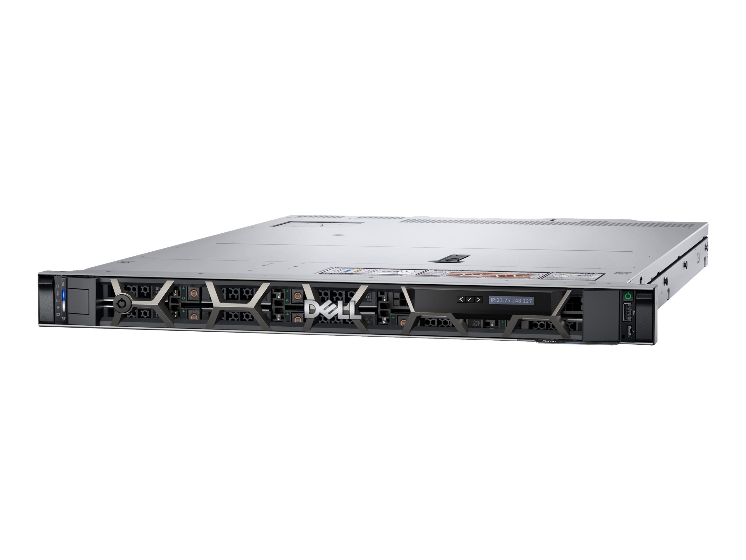 Dell PowerEdge R450 - Server - Rack-Montage - 1U - zweiweg - 2 x Xeon Silver 4314 / 2.4 GHz