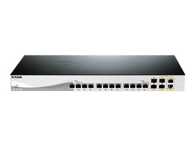 D-Link DXS 1210-16TC - Switch - Smart - 12 x 10GBase-T + 2 x SFP+ + 2 x C 10 G-Bit SFP+ - an Rack montierbar