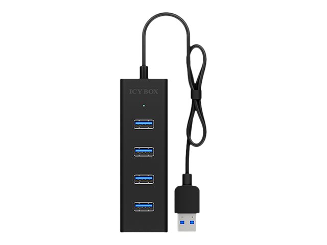 ICY BOX IB-HUB1409-U3 - Hub - 4 x SuperSpeed USB 3.0 - Desktop