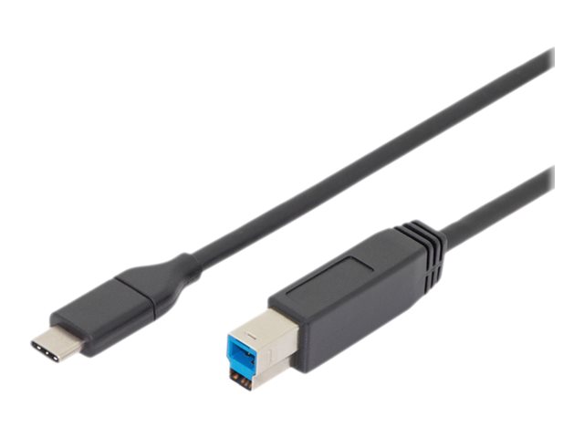 Ednet - USB-Kabel - 24 pin USB-C (M) zu USB Type B (M) - USB 3.0 - 3 A - 1.8 m