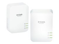 D-Link PowerLine AV2 600 Gigabit Starter Kit DHP-601AV - - Powerline Adapterkit - - 1GbE, HomePlug AV (HPAV) - an Wandsteckdose 
