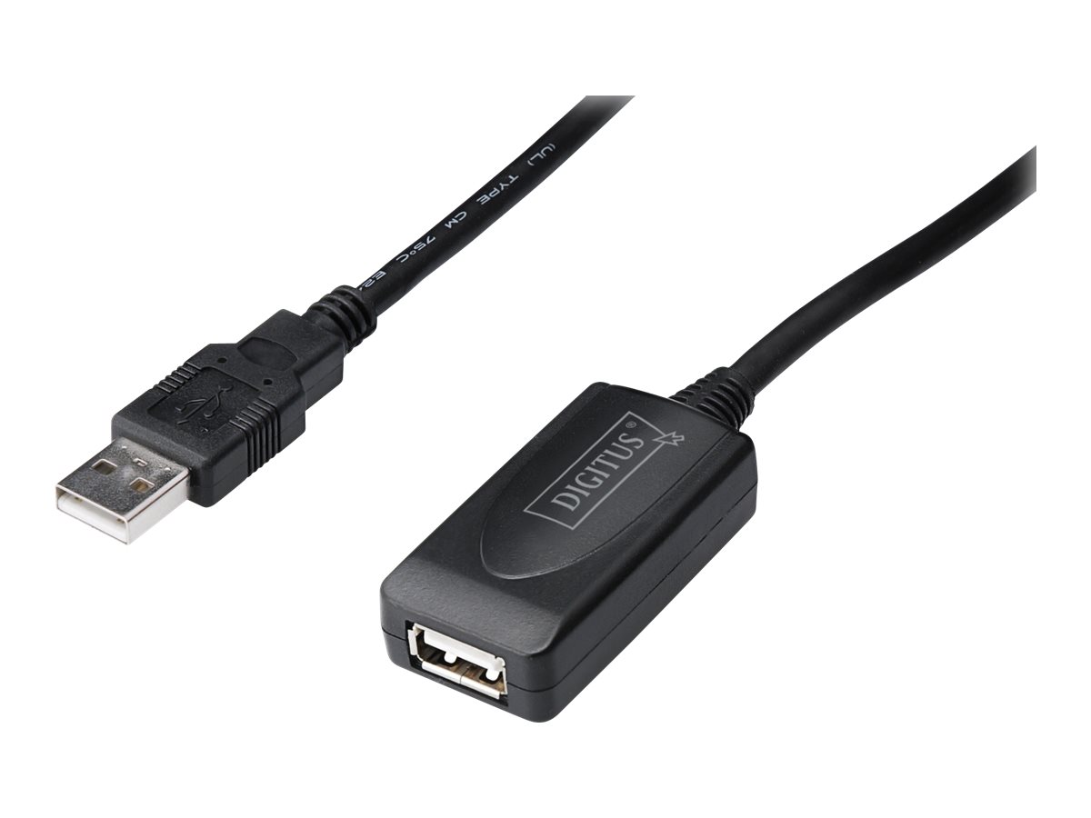 DIGITUS DA-73103 - USB-Verlngerungskabel - USB (M) zu USB (W) - USB 2.0 - 25 m - aktiv