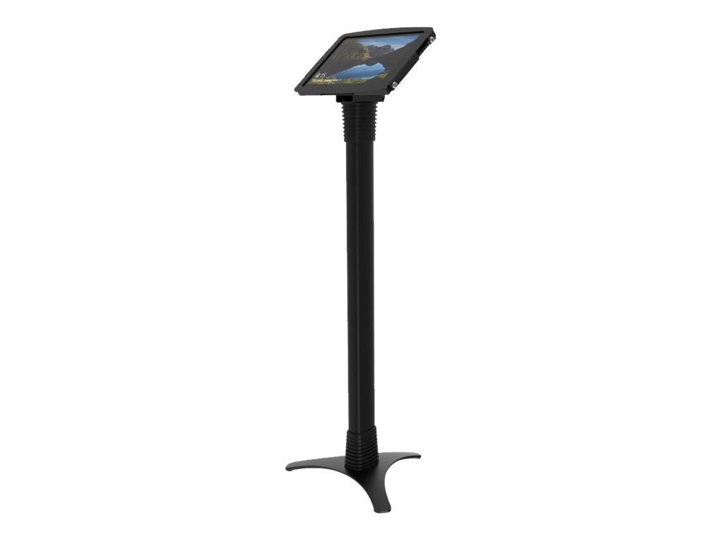 Compulocks Adjustable Surface Pro 7 Galaxy TabPro S Floor Stand Kiosk Black - Kiosk - Diebstahlschutz - für Tablett - verriegelb