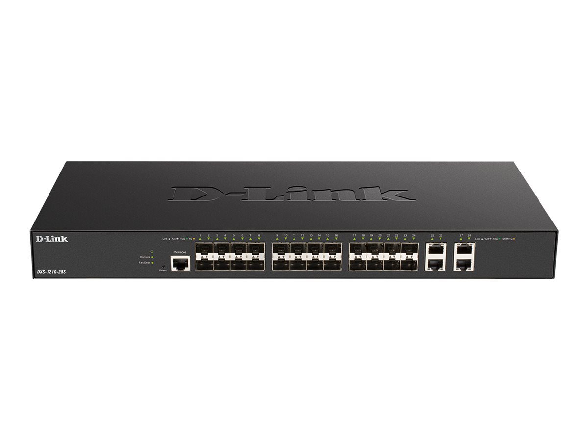 D-Link DXS 1210-28S - Switch - Smart - 24 x 10GBase-X + 4 x 10Gb Ethernet - an Rack montierbar