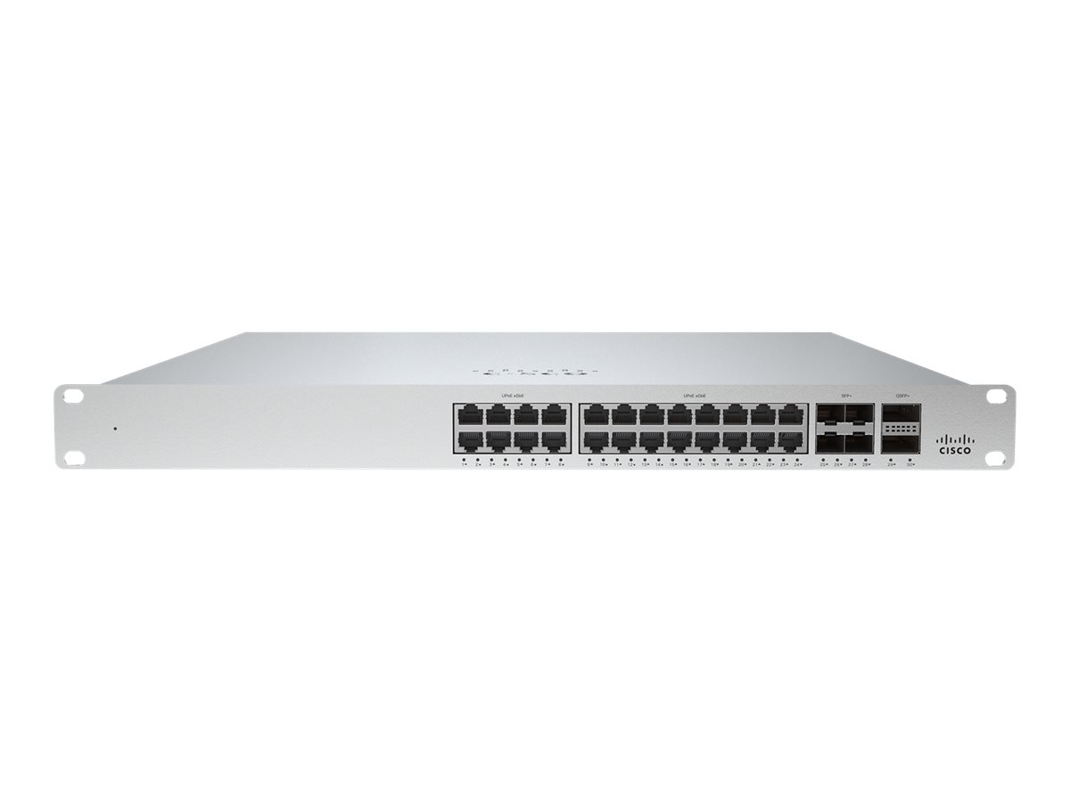 Cisco Meraki Cloud Managed MS355-24X2 - Switch - L3 - managed - 24 x 1/2.5/5/10GBase-T + 4 x 10 Gigabit SFP+ + 2 x 40 Gigabit QS