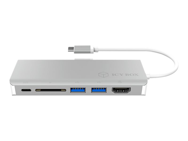 ICY BOX IB-DK4034-CPD - Dockingstation - USB-C - HDMI - 1GbE