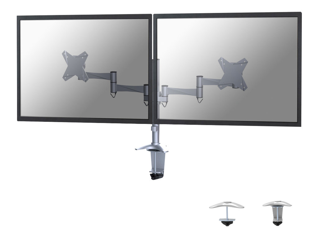 Neomounts by Newstar FPMA-D1330D - Befestigungskit - full-motion - für 2 LCD-Displays - Silber - Bildschirmgrösse: 25.4-69 cm (1