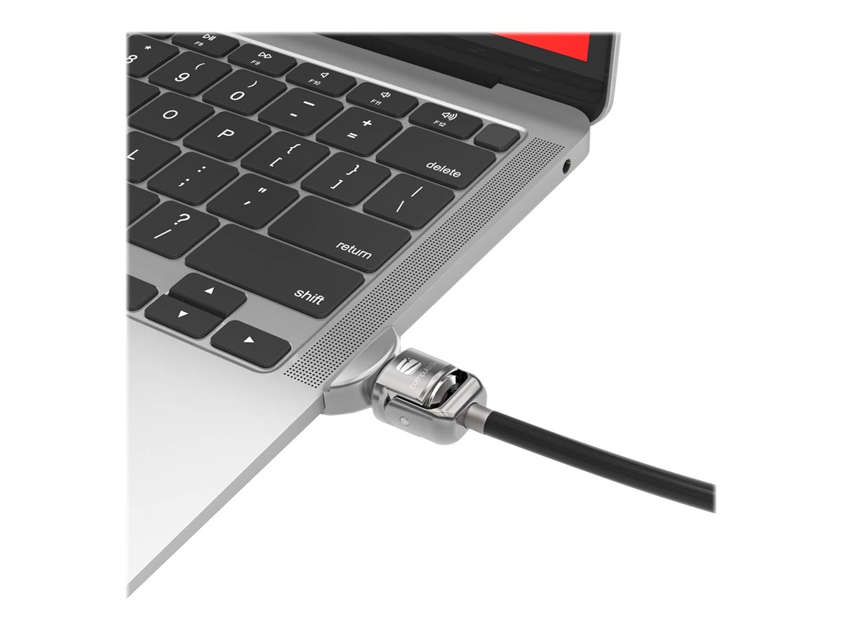 Compulocks MacBook Air 2019-2022 Lock Adapter With Keyed Lock - Sicherheitskabelschloss - Silber - fr MacBook Air 13,3