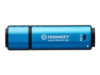 Kingston IronKey Vault Privacy 50C - USB-Flash-Laufwerk - verschlsselt - 32 GB - USB-C 3.2 Gen 1 - TAA-konform