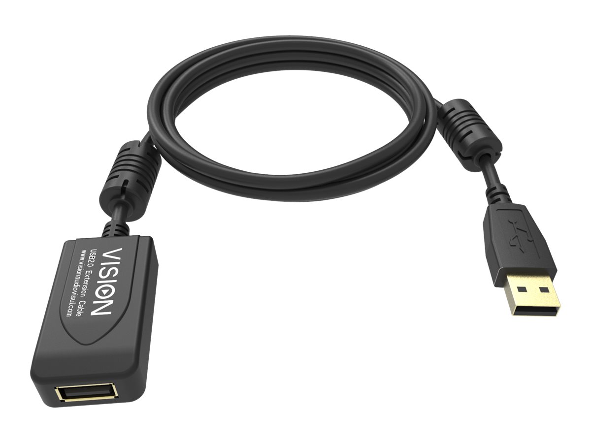 Vision Professional - USB-Verlngerungskabel - USB (M) zu USB (W) - USB 2.0 - 5 m - aktiver Booster nachgeschaltet