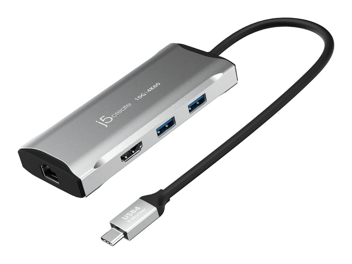 j5create - Dockingstation - USB4 / Thunderbolt 4 - HDMI - GigE