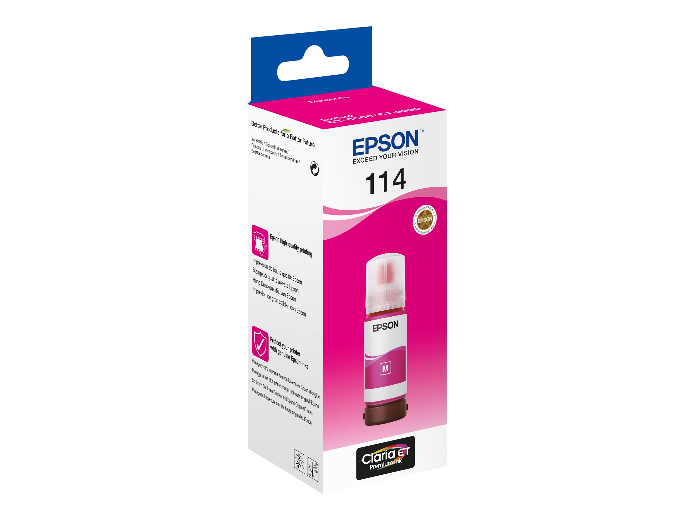 Epson 114 - 70 ml - Magenta - Original - Nachflltinte - fr EcoTank ET-8500, ET-8550