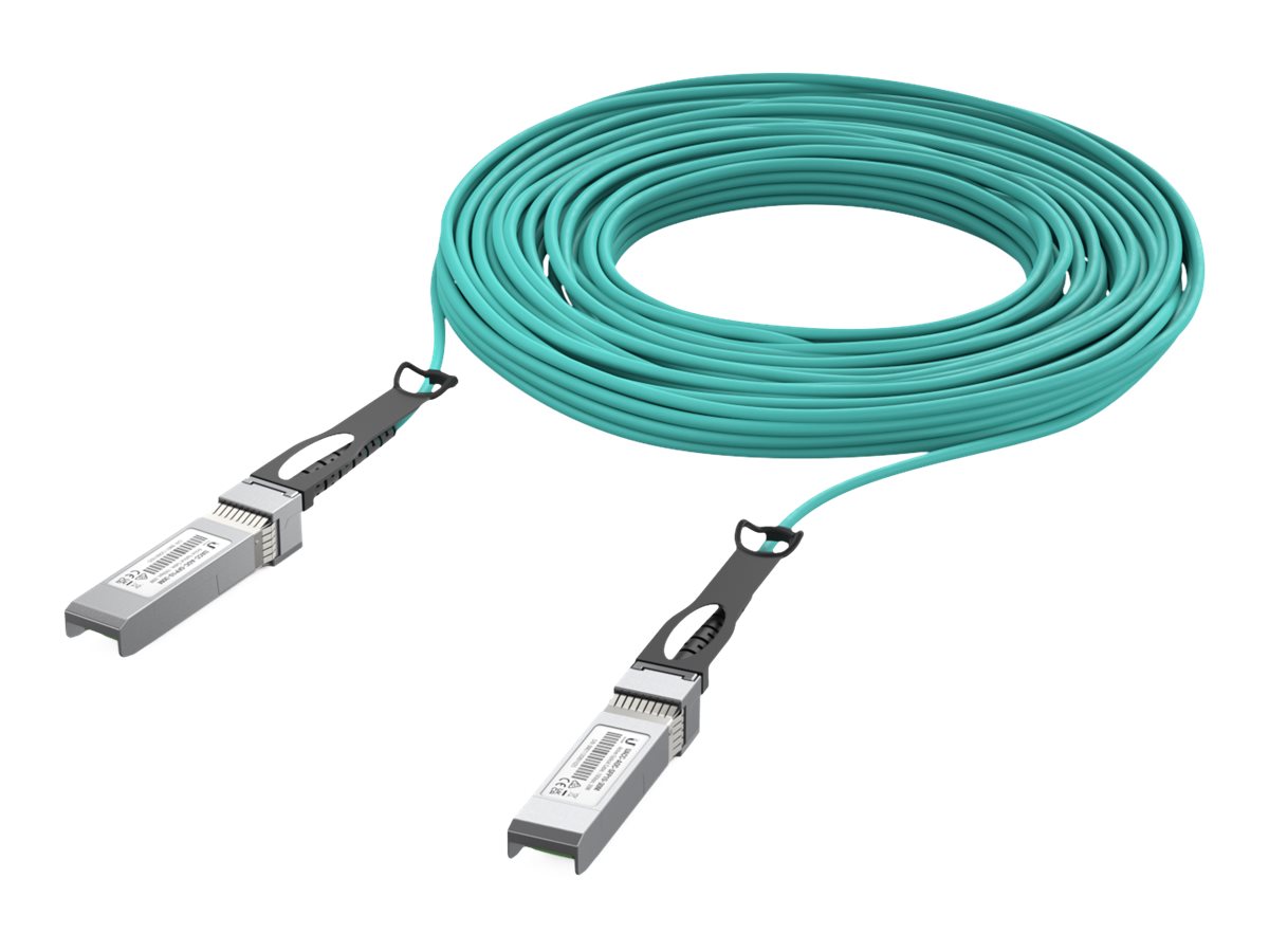 Ubiquiti - 10GBase-AOC direct attach cable - SFP+ zu SFP+ - 30 m - 3 mm - Glasfaser