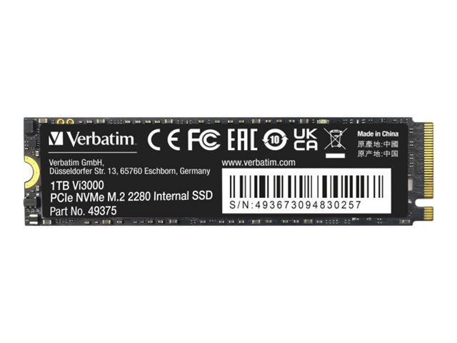 Verbatim Vi3000 - SSD - High Endurance - 1 TB - NVMe - intern