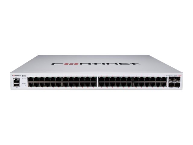 Fortinet ask for better price 12m Warranty FortiSwitch 448E-FPOE - Switch - L3 - managed - 48 x 10/100/1000 (PoE+) + 4 x 10 Giga