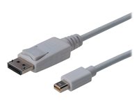 ASSMANN - DisplayPort-Kabel - Mini DisplayPort (M) zu DisplayPort (M) - 3 m - geformt - weiss