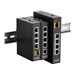 D-Link DIS 100G-5PSW - Switch - unmanaged - 4 x 10/100/1000 (PoE+) + 1 x Gigabit SFP - an DIN-Schiene montierbar, wandmontierbar